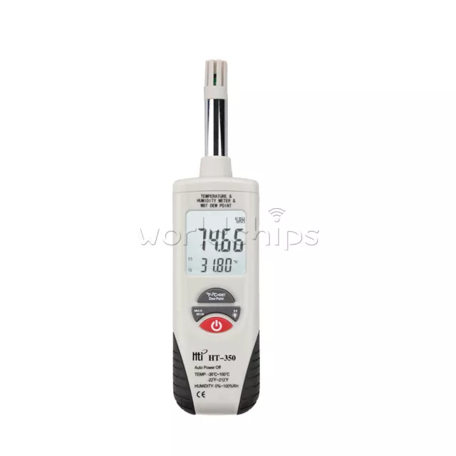 HT-350 Digital Humidity Temperature Meter Mini Hygro Thermometer Tester Tool