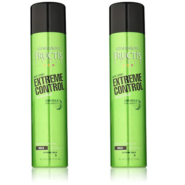 2-New Garnier Fructis Style Anti-Humidity Hairspray Extreme Control Extreme Hold