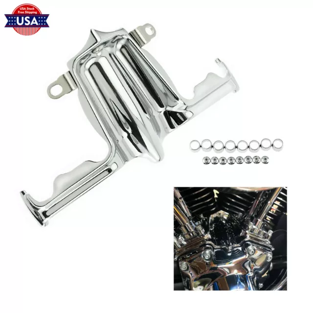 Chrome Tappet Lifter Block Accent Cover Fit For Harley Dyna Touring 1999-2017