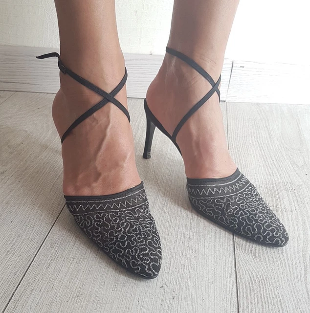 ESCAPINS NU-PIEDS YSL Vintage POINTURE 37 /YVES SAINT LAURENT/ YSL SHOES