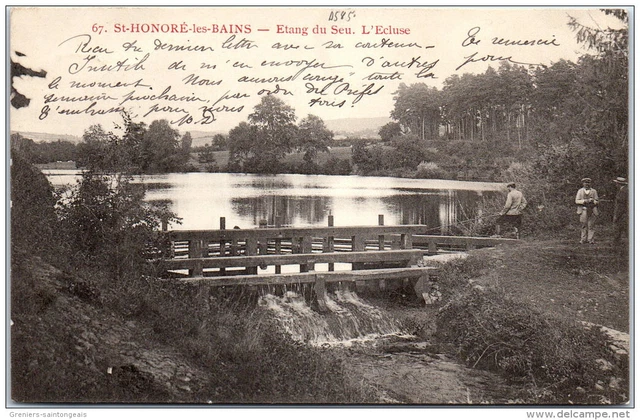 58 SAINT HONORE LES BAINS - etang du seu. L'ecluse