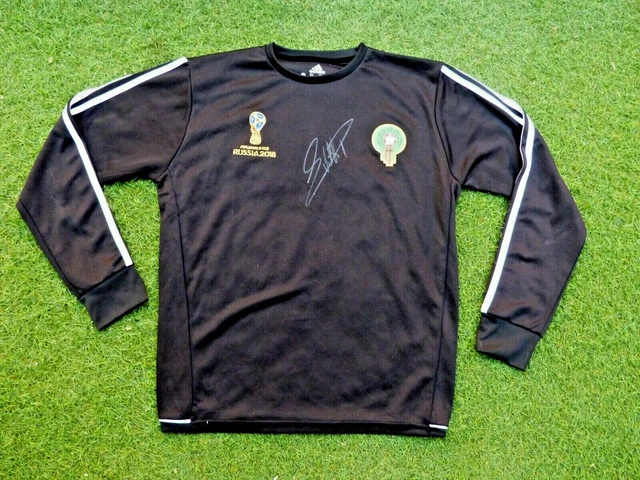 Pull Sweat MAROC signé NABIL DIRAR ultras foot COUPE DU MONDE 2018 Russia
