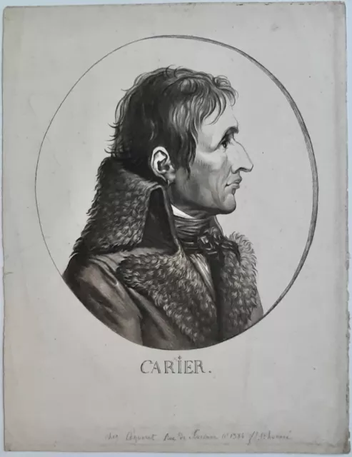 Portrait anonyme de Carier chez Coqueret éditeur 18ème