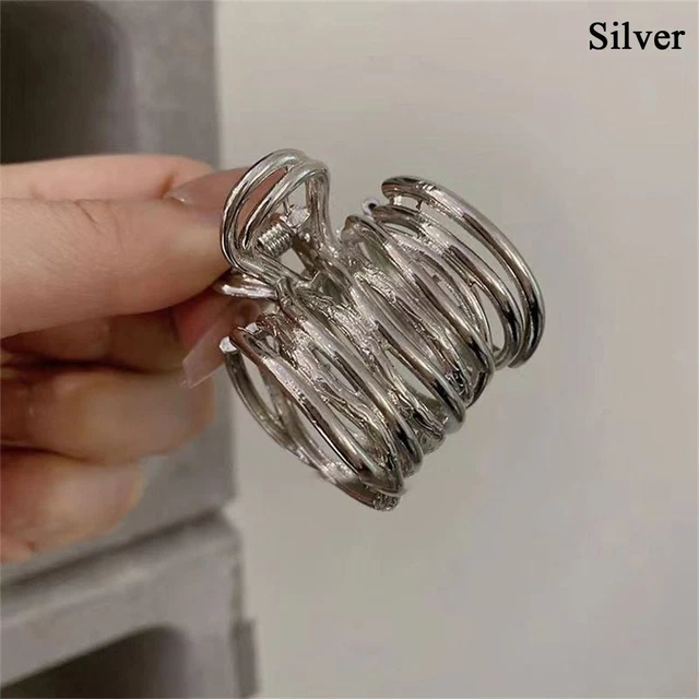 Black High Ponytail Clip Metal Hairpin Fashion Hair Accessories for Women