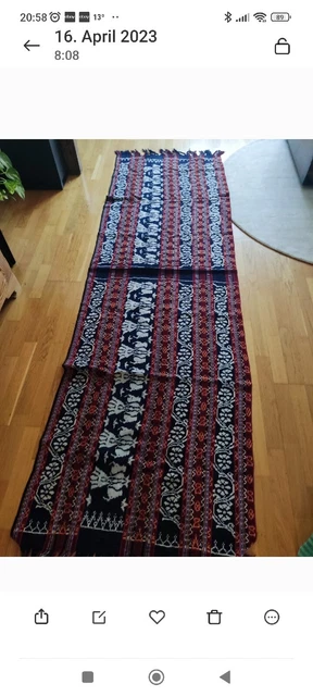 neuwertiger Ikat Stoff, vermutlich aus Indonesien