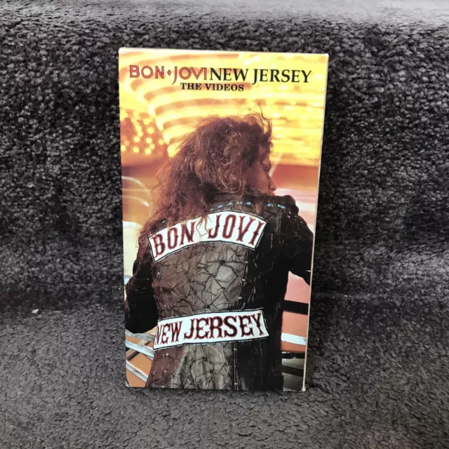 Bon Jovi New Jersey The Videos VHS 1989 RARE VINTAGE 80s Rock Music Band Mtv