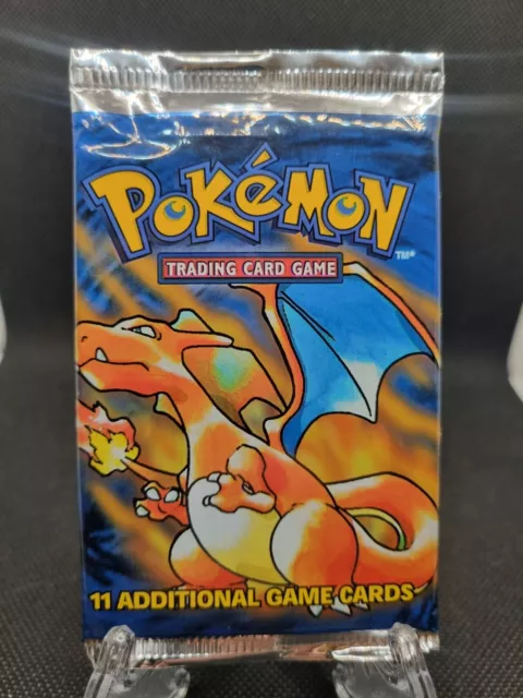 Pokemon Base Set Booster Pack Unlimited Charizard Sealed WOTC TCG Vintage