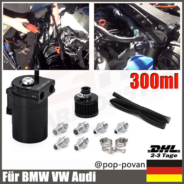 Auto Öl Catch Tank Mit Filter Oil Can Auffangbehälter Ölsammler Ölbehälter 300ml