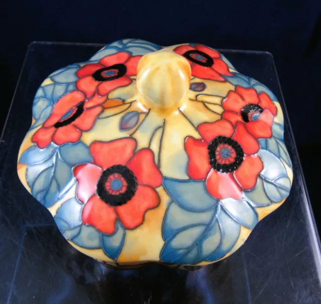 Old  Tupton Ware lidded dish - poppy design - boxed 3