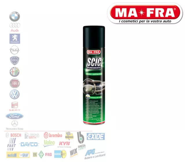 Ma-Fra Scic Green Splendi Cruscotto Spray Pulitore Interni Auto H0044