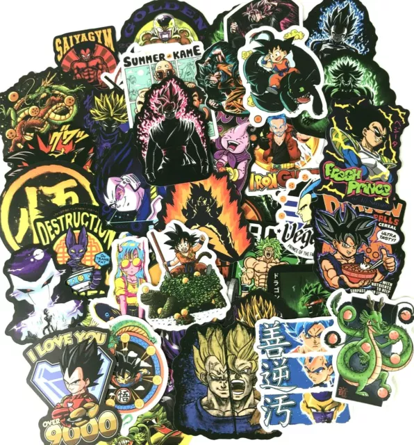 100Pc Anime Dragon Ball Z Super Saiyan Goku Vegeta Piccolo Pan Bulma  Sticker DBZ