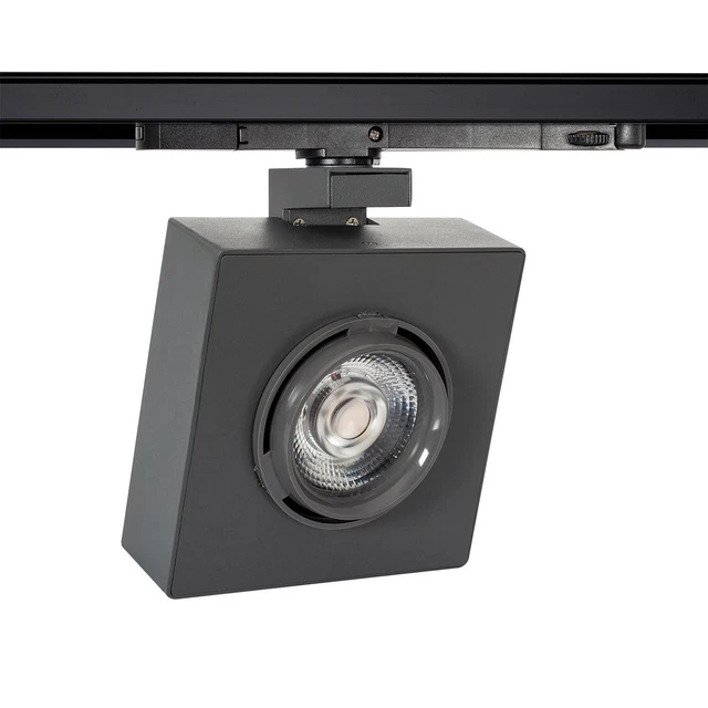 LITED Projecteur Led sur rail blanc 31W 3000K blanc chaud 2800lm Dimmable ZOOM-31WW