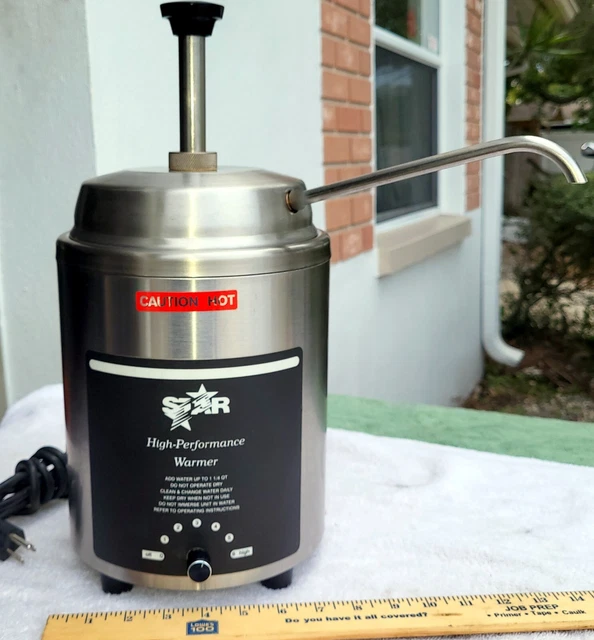 STAR High Performance 4-Qt. Food Topping Warmer/Server w/Pump, Model 4RW-P