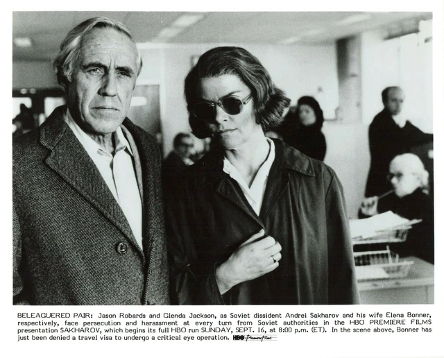 Jason Robards Glenda Jackson Press Photo 8x10 HBO Sakharov 1984 TV Movie  P26b