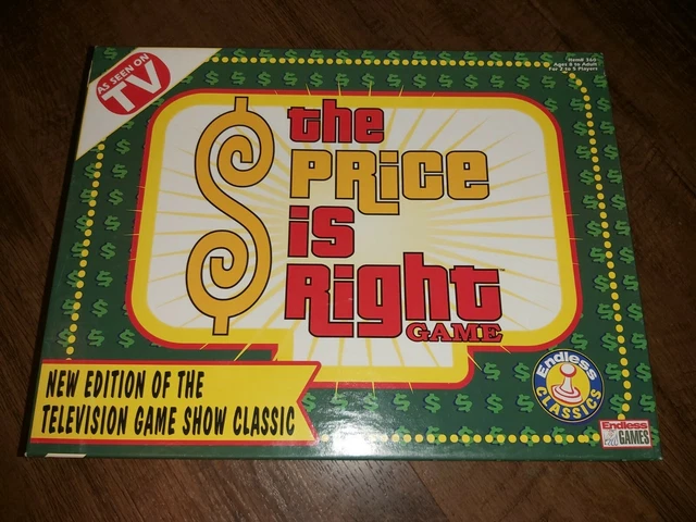 VINTAGE THE PRICE is Right Board Game 1998 Endless Games Edition 100% ...
