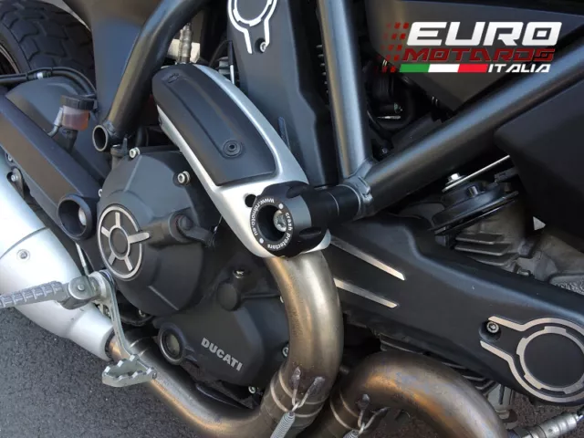 Ducati Scrambler 800 2015-2016 RD Moto Kit Tamponi paratelaio Nero D13-PH01-K