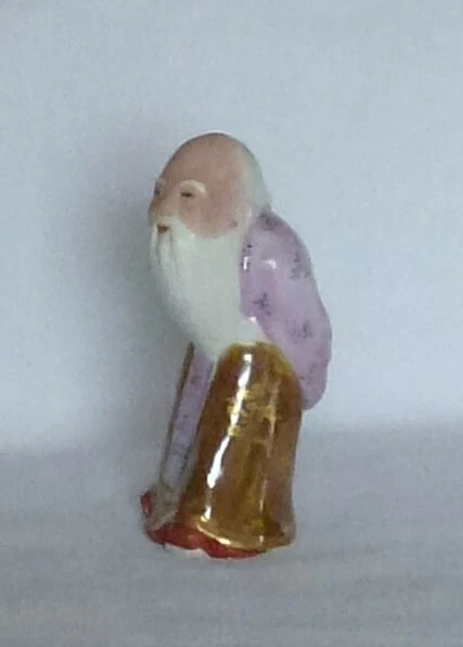 Chinese Wise Old Man Figurine - Vintage - 4" high.