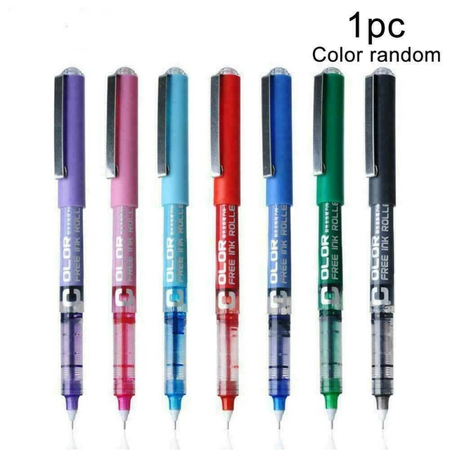 7Color 0.5mm Medium Gel Pen Color Ink Rollerball Pen Office School
