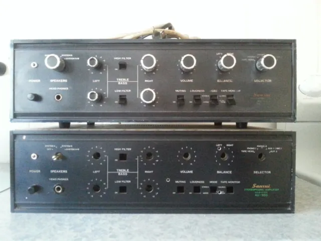Rare Collectible Vintage Sansui AU555 Amplifiers - Please Read Description