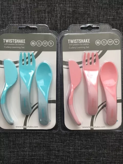 Couteau à cuillère pour ustensiles pour bébé Twistshake 6 mois sans BPA