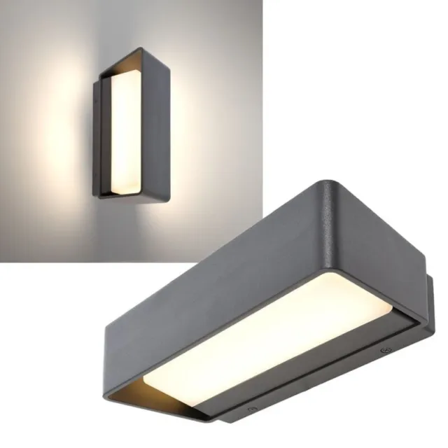 LED Wandleuchte warmweiß 230V 620lm Wand-Lampe Strahler für Außen Fassaden Licht