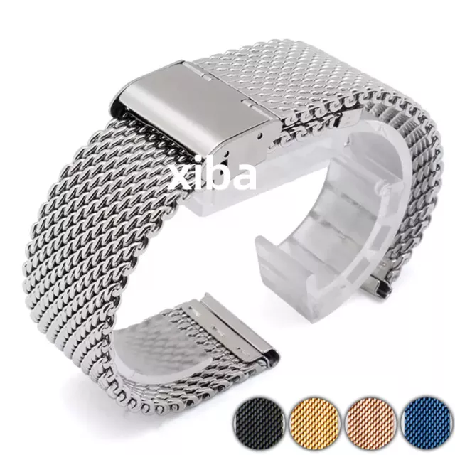 New 18mm 20mm 22mm 24mm Milanese Watch Bracelet Mesh Steel Watch Strap Band