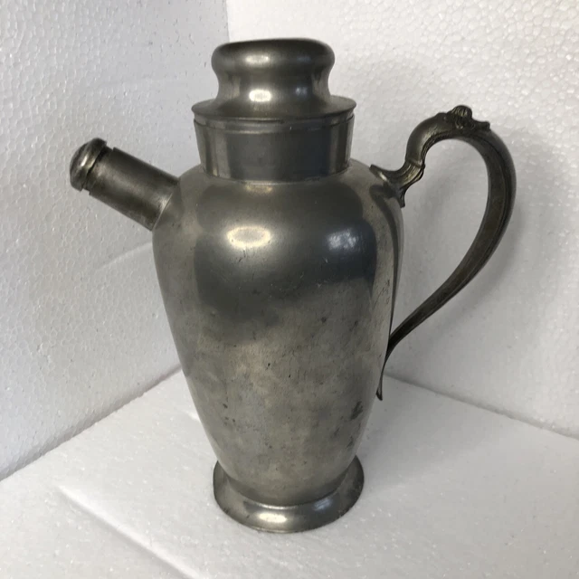 SHEETS ROCKFORD S Co 1875 Antique Teapot Stamped Pewter 134 47.00