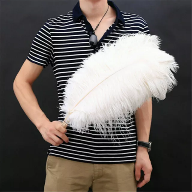 10Pcs pack Large Ostrich Feathers For Wedding Party Costume Decoration 25-30cm
