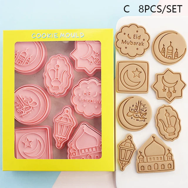 Juego de 810 piezas Eid Mubarak Galletas Ramadán Kareem Decoración Galletas