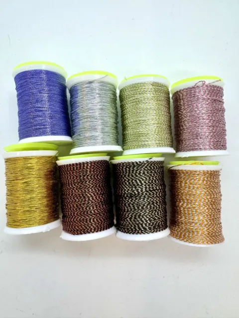 Fly Tying Large Spool oval Tinsel, 8 colours,fly dressing,BUY 3 GET 3 FREE