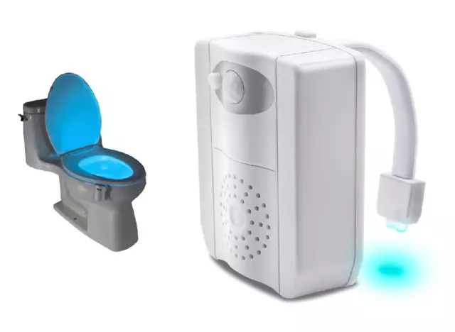 Disabili Toilette Notte Luce LED Gabinetto UV Demenza Cieco Anziano Con Utente