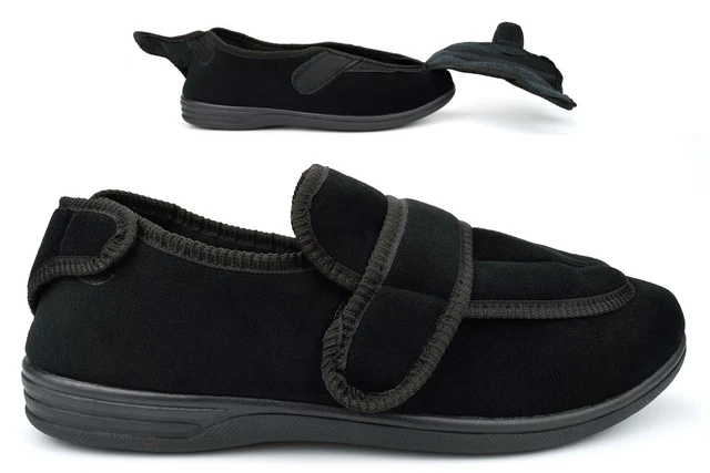 Mens slippers size deals 14 extra wide