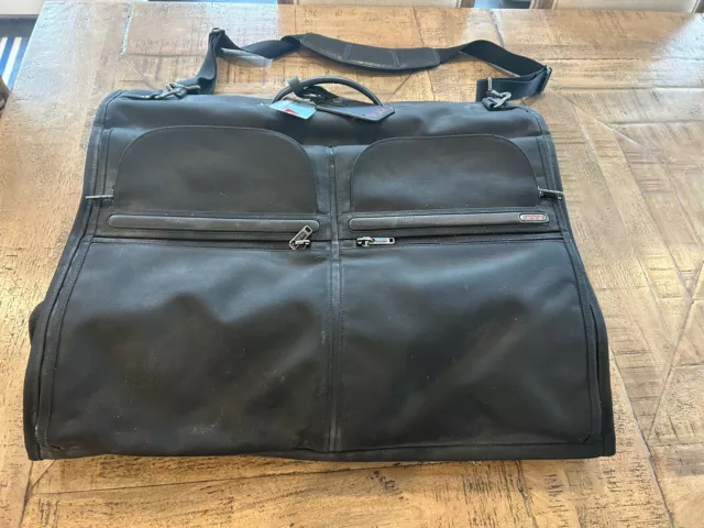 Tumi Ballistic Nylon Black Garment Bag Luggage Travel Suitcase 22134D4