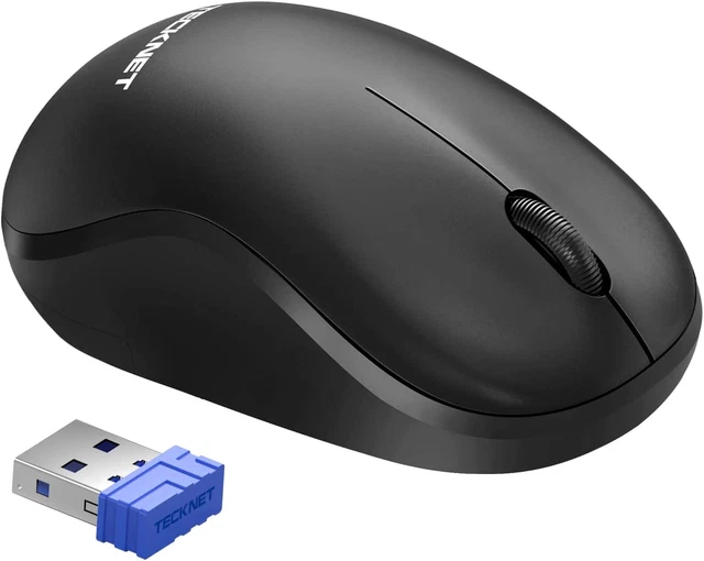 TECKNET Wireless Mouse for Laptop, 2.4GHz USB Mini Computer Mice, 1200 DPI Mouse