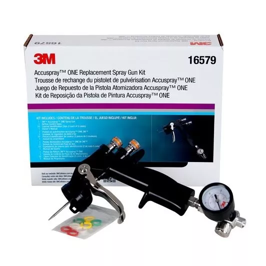 3M 16579 PPS Accuspray ™ ONE Replacment Spray Gun   New With Gauge