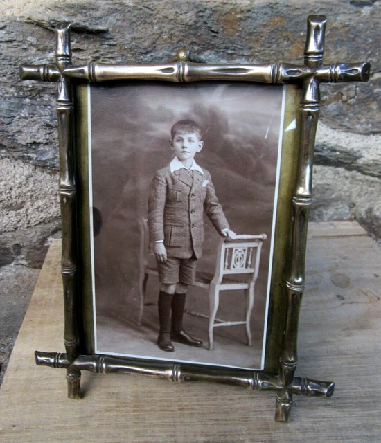 Lovely French Original Antique Brass Picture Frame