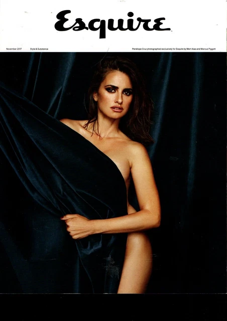 NEW BRITISH UK ESQUIRE Magazine - November 2017 - Penelope Cruz