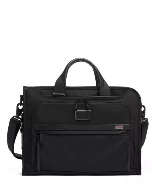 NEW TUMI ALPHA 3 Portfolio Briefcase carry-on Business bag Black