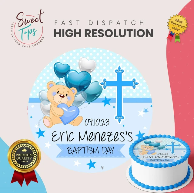 TOPPER TORTA DI Compleanno Rotondo Commestibile Decorazione Personalizzata EUR 7,80 - PicClick IT