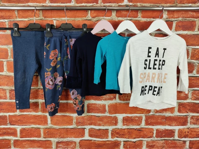 BABY GIRL BUNDLE AGE 12-18 MONTHS NEXT M&S etc TOP T-SHIRT LEGGINGS JOGGERS 86CM