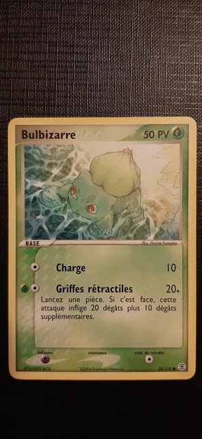 BULBIZARRE POKEMON CARD 55/112 EX red fire green sheet FR