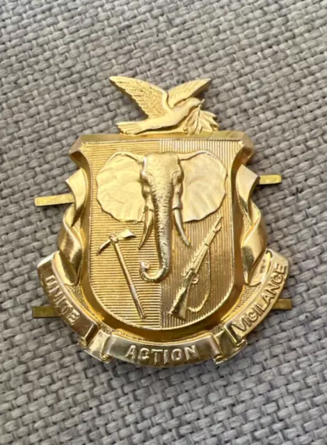 Guinea: JRDA Youth of African Democratic Revolution Militia Forces cap badge