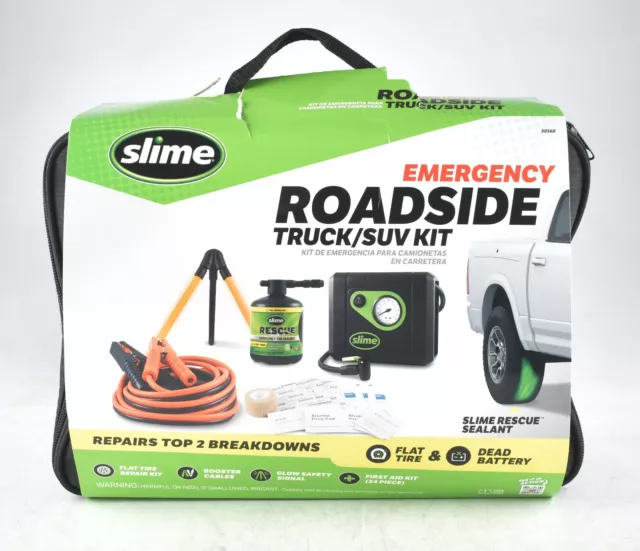 *Slime Emergency Roadside Kit with Tire Inflator, Jumper Cables and Tire Sealant