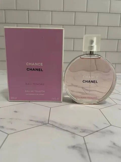 CHANEL CHANCE EAU Tendre Eau de Toilette Perfume for Women, 3.4 O