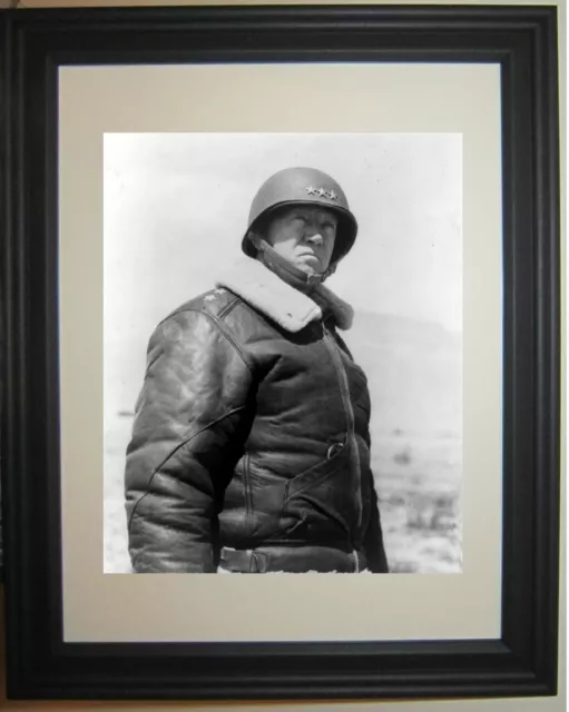 General George S. Patton World War 2 WWII Framed Photo Picture Photograph h1