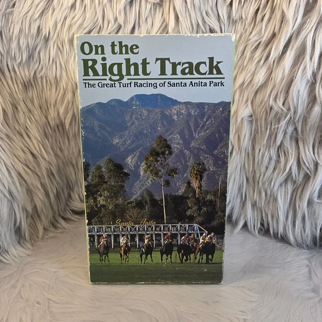 ON THE RIGHT Track VHS 1988 Horse Racing Documentary Santa Anita Park £ ...
