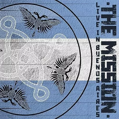 The Mission Live In Buenos Aires  Double Blue & White Vinyl LP New Sealed