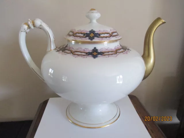 ancienne grosse Théière en porcelaine de Paris contenance 1500 ml ...