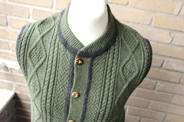 Gilet Costume Cane Modello Costume Walk Tg 46 Uomo Maglia Treccia Lana 3