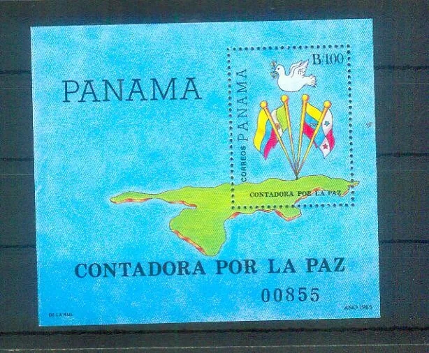Super Briefmarken-Block aus Panama, Bl. 122 von 1985, postfrisch